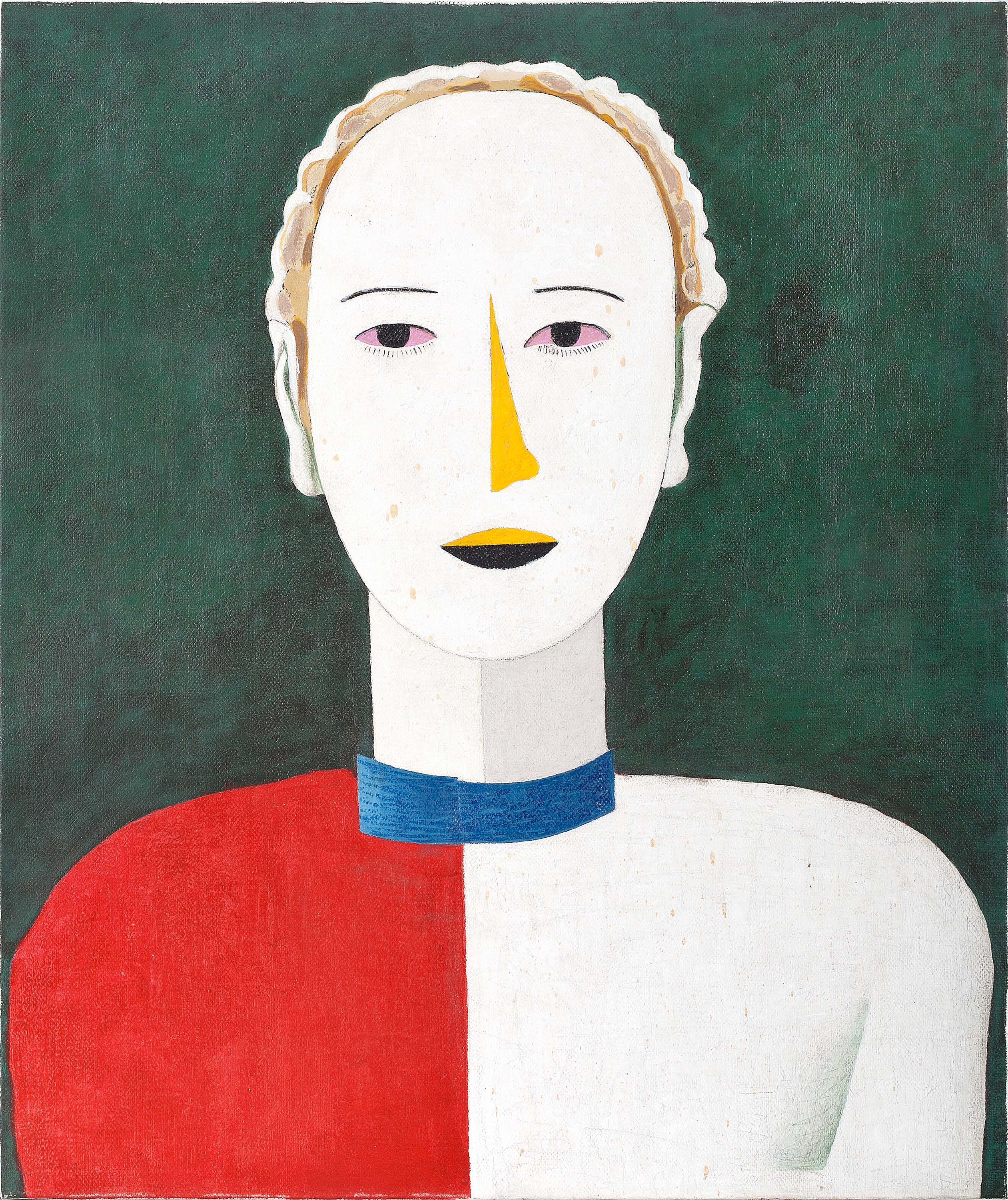 PORTRAIT. COPY OF THE PAINTING BY MALEVICH
