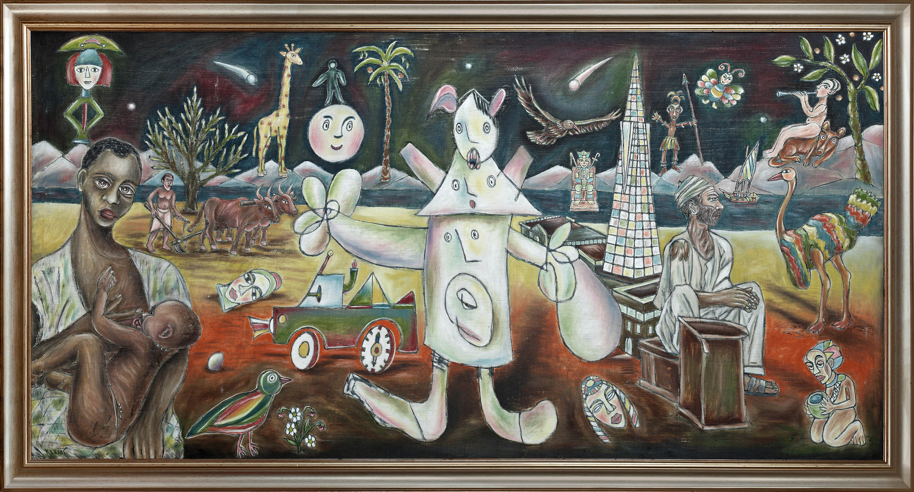 A Trip of Juan Miro and Pablo Picasso to Africa