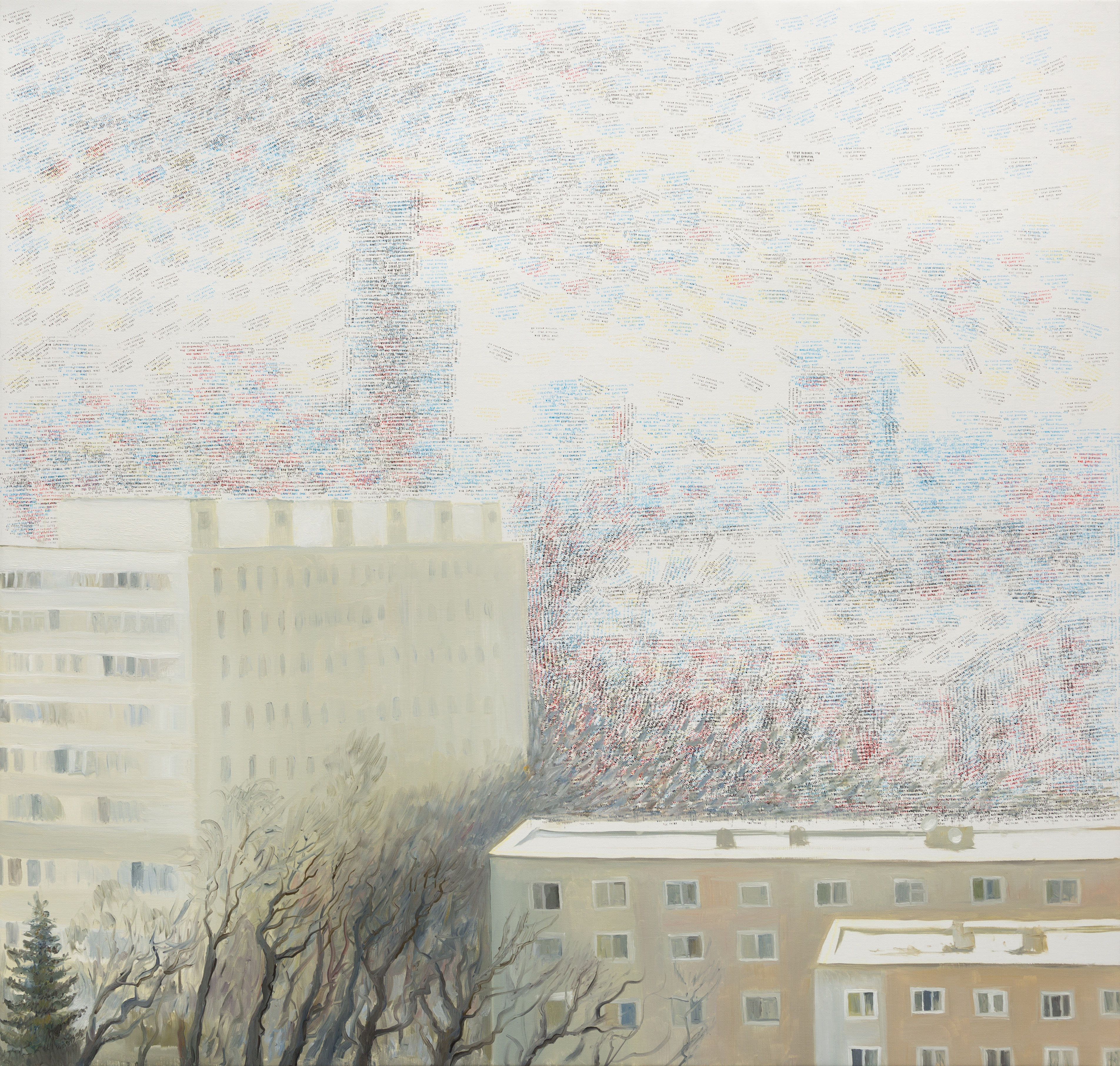 Sudden Snow Over Minsk