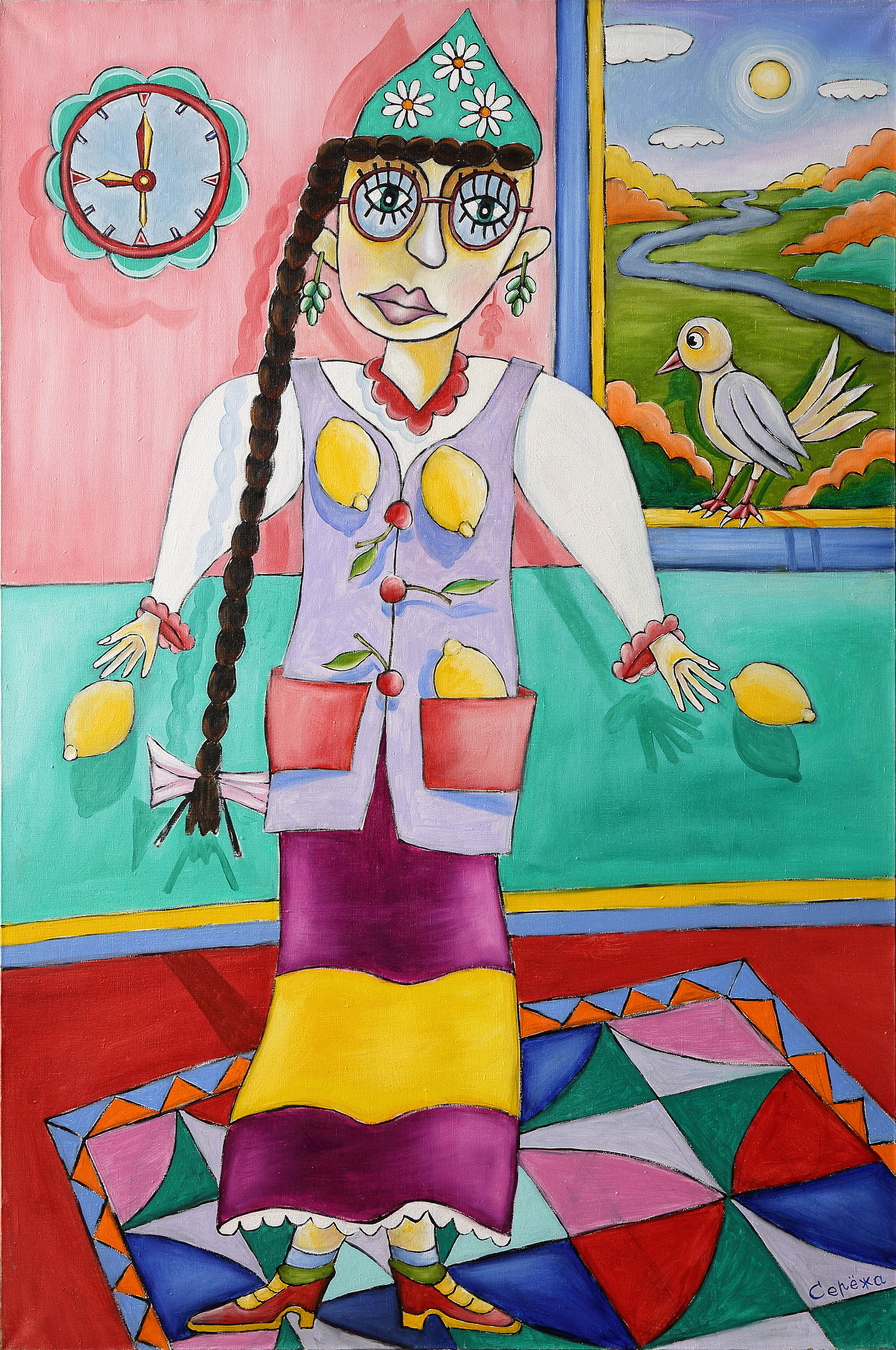 Girl with lemons. A portrait of Lena Levitskaya, accountant from "Hlebprom"