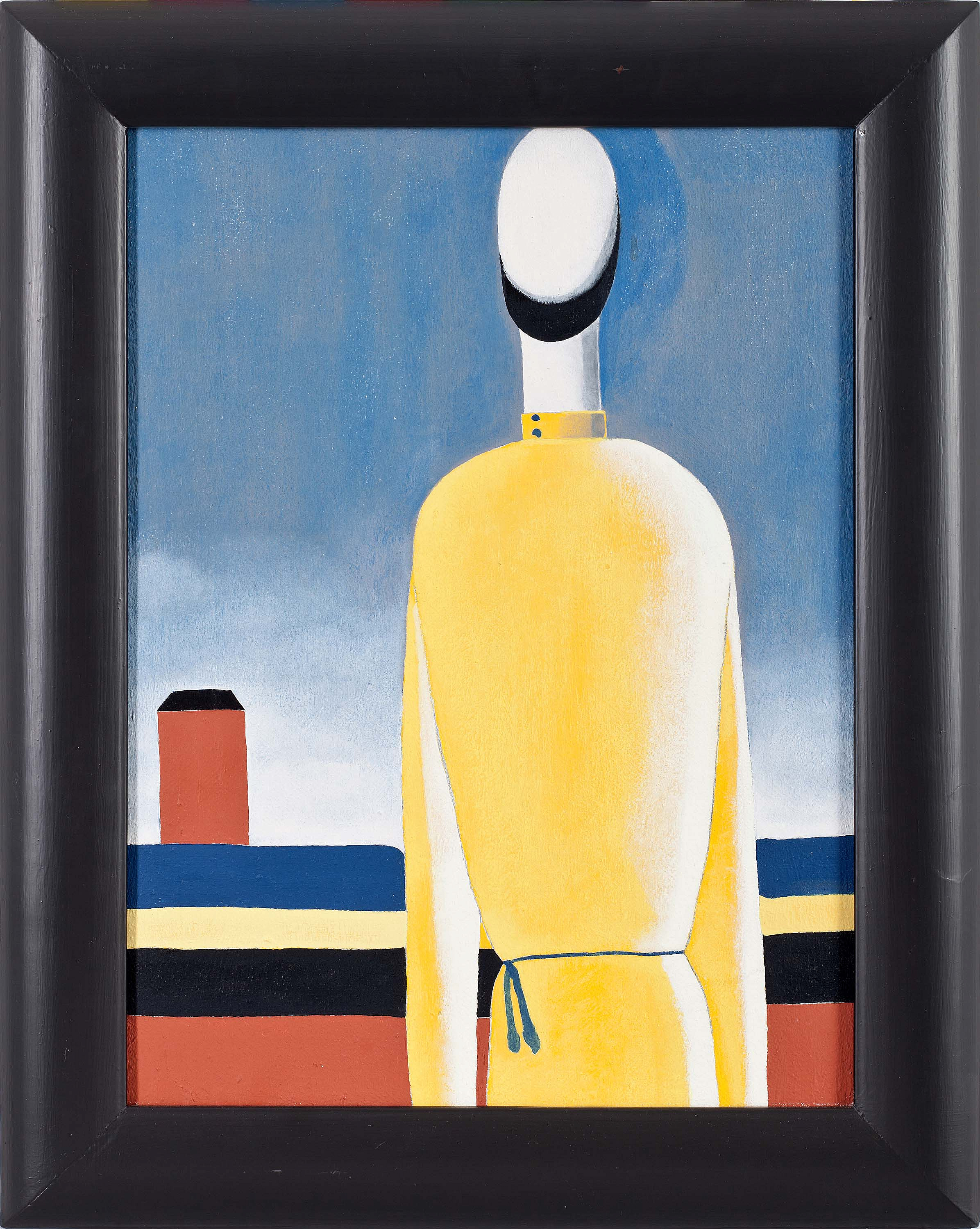 Сomplicated Feeling. Torso in the Yellow Shirt. Copy of K. Malevich's Picture